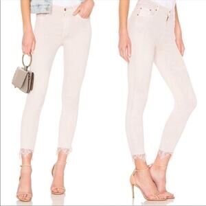 HIGH WAISTED LOOKER DAGGER ANKLE FRAY Size 28
Style: 1251-352 
Wash BLUSH